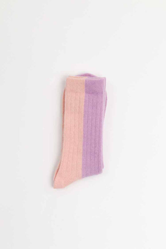 Suite 13 - BICOLOR SOCKS WOOL PEACH