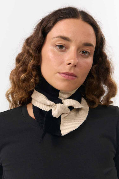 Suite 13 - ALMA SCARF BICOLOR BLACK