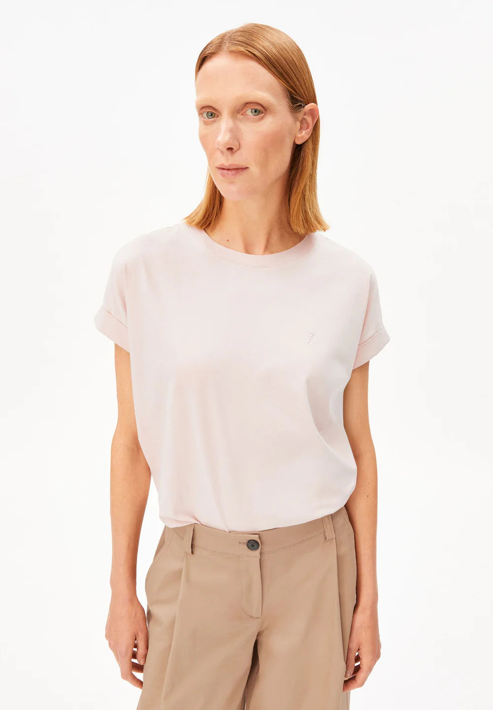 Armedangels - IDAARA T-SHIRT pale peach - WERTE FREUNDE
