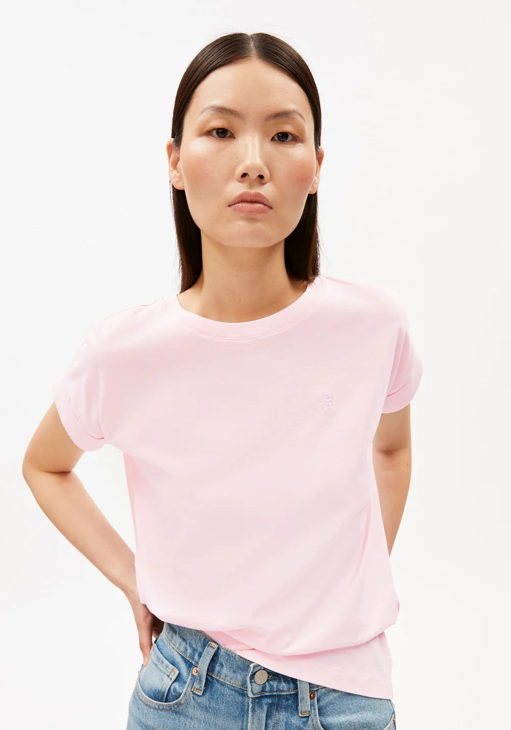 Armedangels - IDAARA T-SHIRT pink mist - WERTE FREUNDE