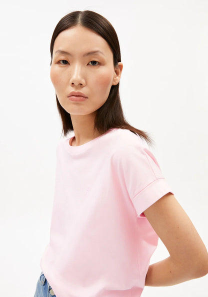 Armedangels - IDAARA T-SHIRT pink mist - WERTE FREUNDE