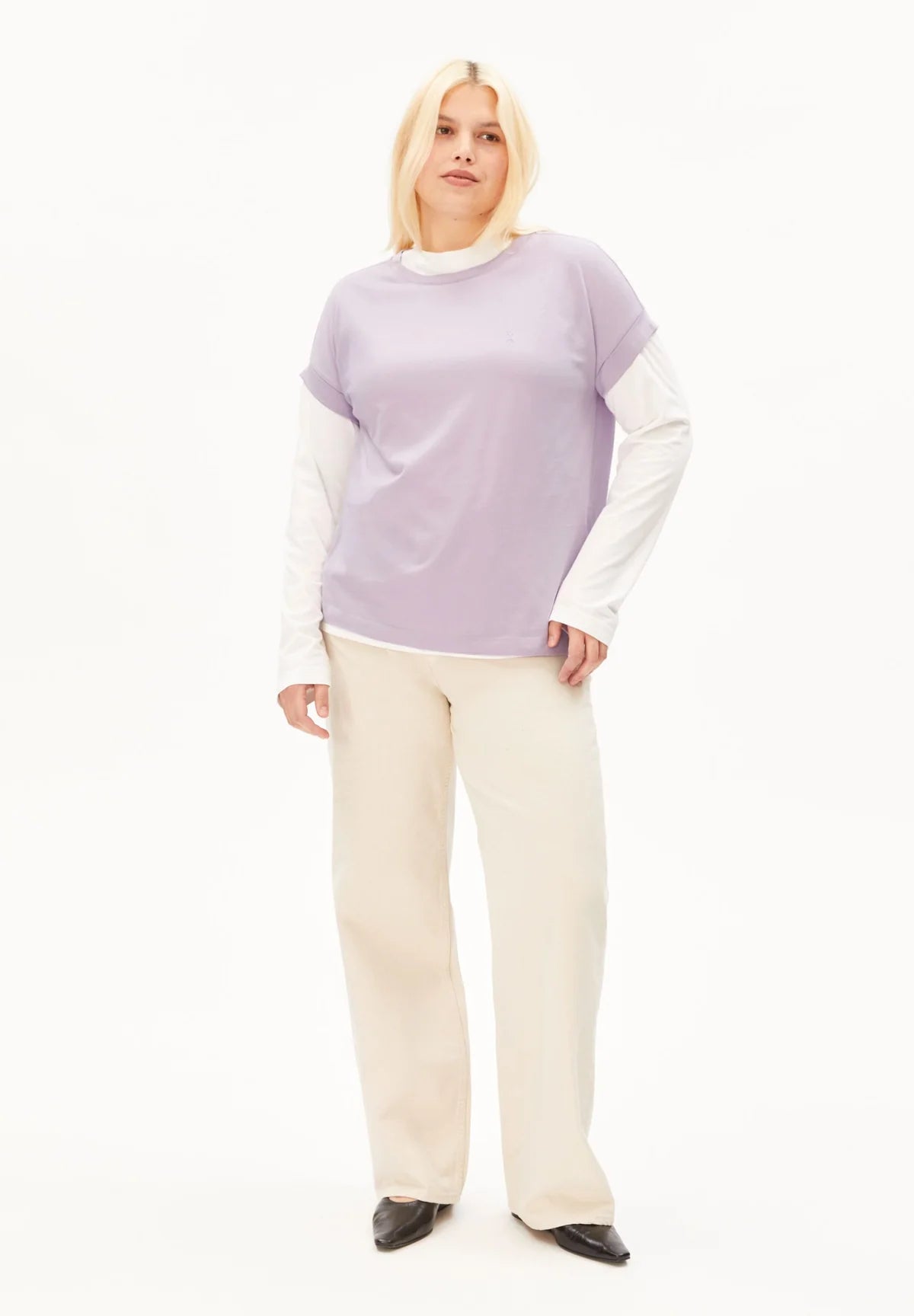 Armedangels - IDAARA T-SHIRT moonlit lilac