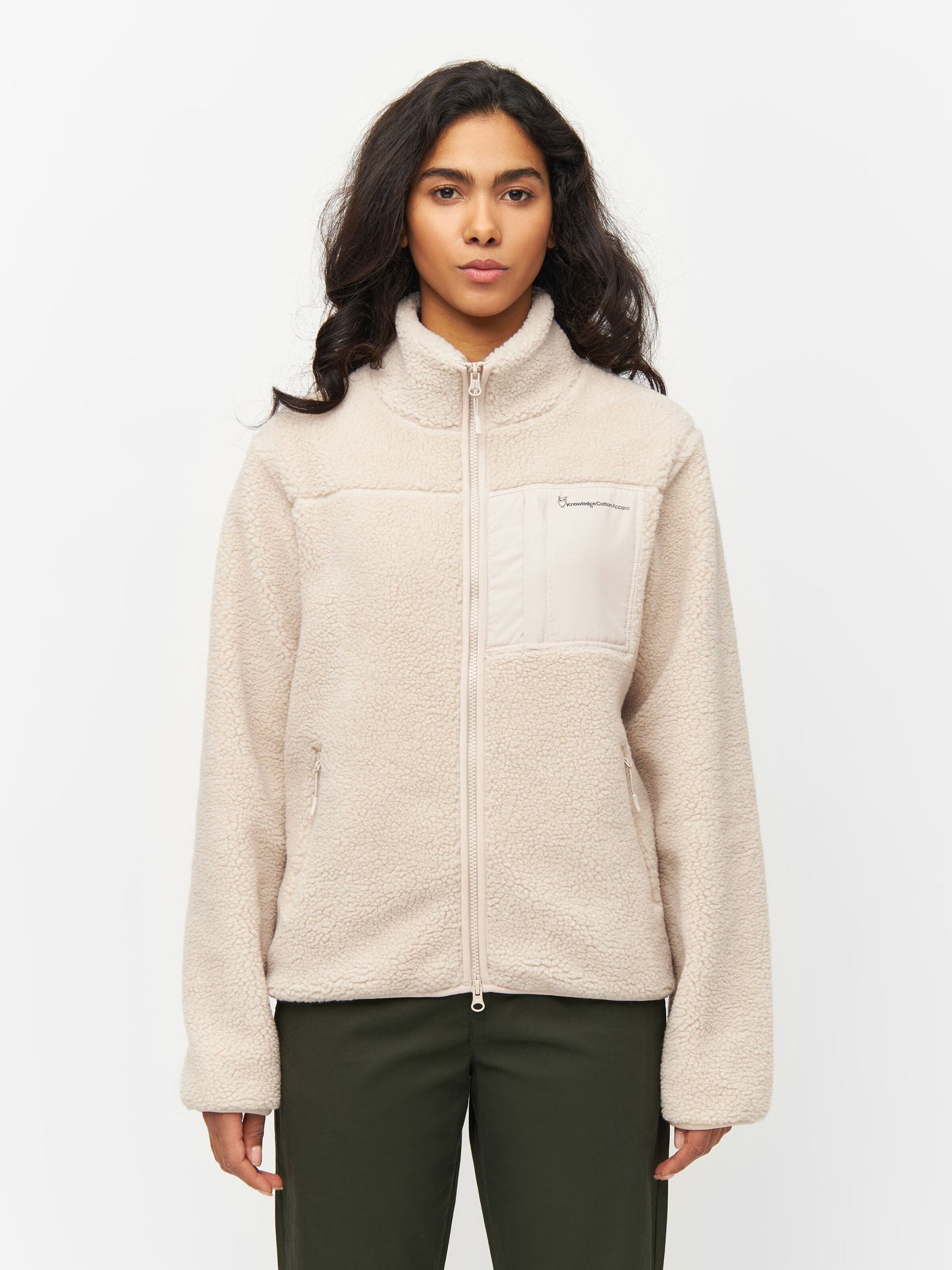 KCA - Teddy high neck zip jacket - GRS/Vegan 9999 Item Colour