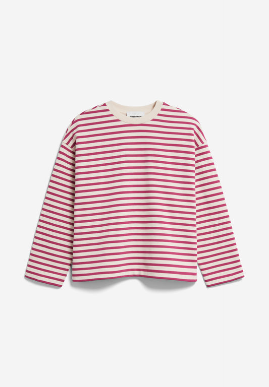 Armedangels - FRANKAA MAARLEN STRIPE Sweatshirts undyed-crushed berry