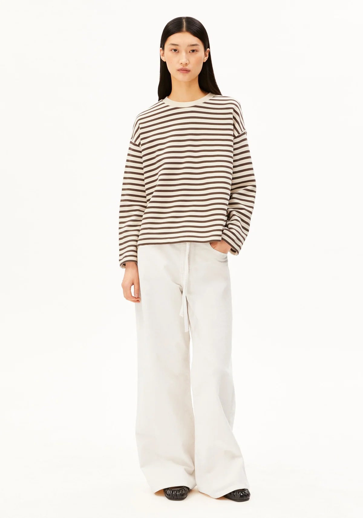 Armedangels - FRANKAA MAARLEN STRIPE SWEAT Sweatshirts undyed-claystone