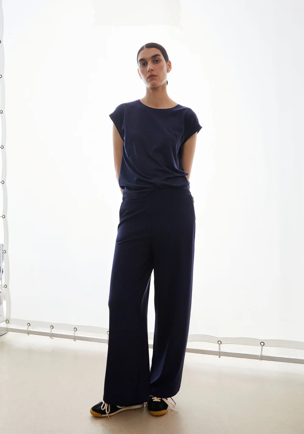 Armedangels - HIMAARI JERSEYHOSE tinted navy - WERTE FREUNDE