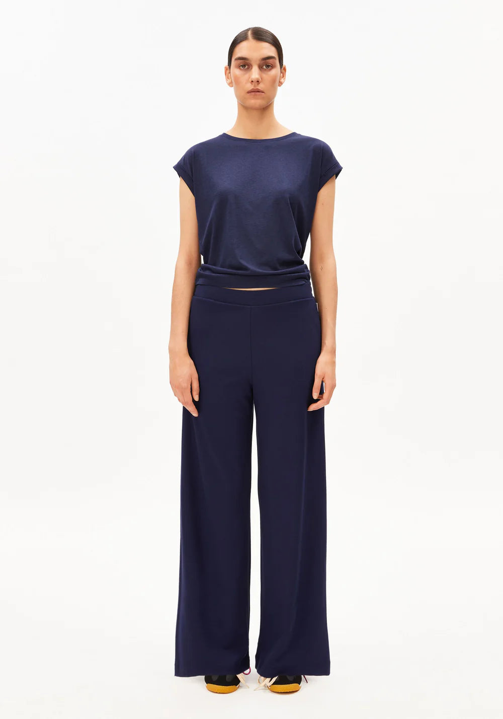 Armedangels - HIMAARI JERSEYHOSE tinted navy - WERTE FREUNDE