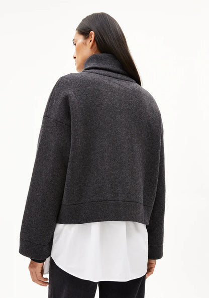 Armedangels - JOANIAAS Jacken/Outerwear Strick steel melange - WERTE FREUNDE