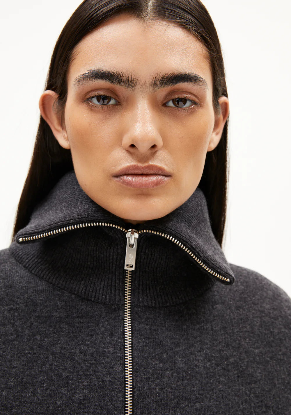 Armedangels - JOANIAAS Jacken/Outerwear Strick steel melange - WERTE FREUNDE