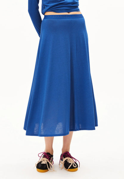 Armedangels - ILENIAA LARAA MIDI-ROCK dynamo blue - WERTE FREUNDE