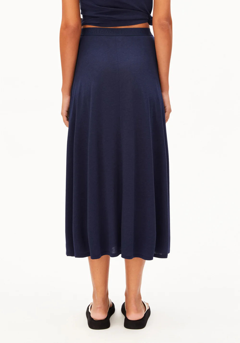 Armedangels - ILENIAA LARAA MIDI SKIRT tinted navy - WERTE FREUNDE