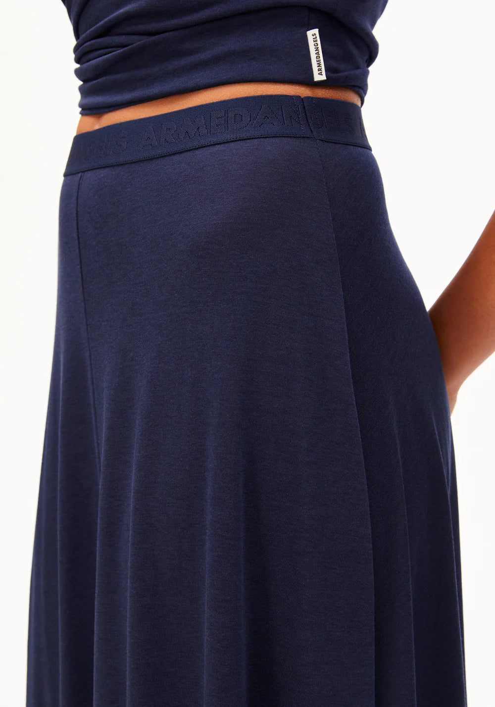 Armedangels - ILENIAA LARAA MIDI SKIRT tinted navy - WERTE FREUNDE