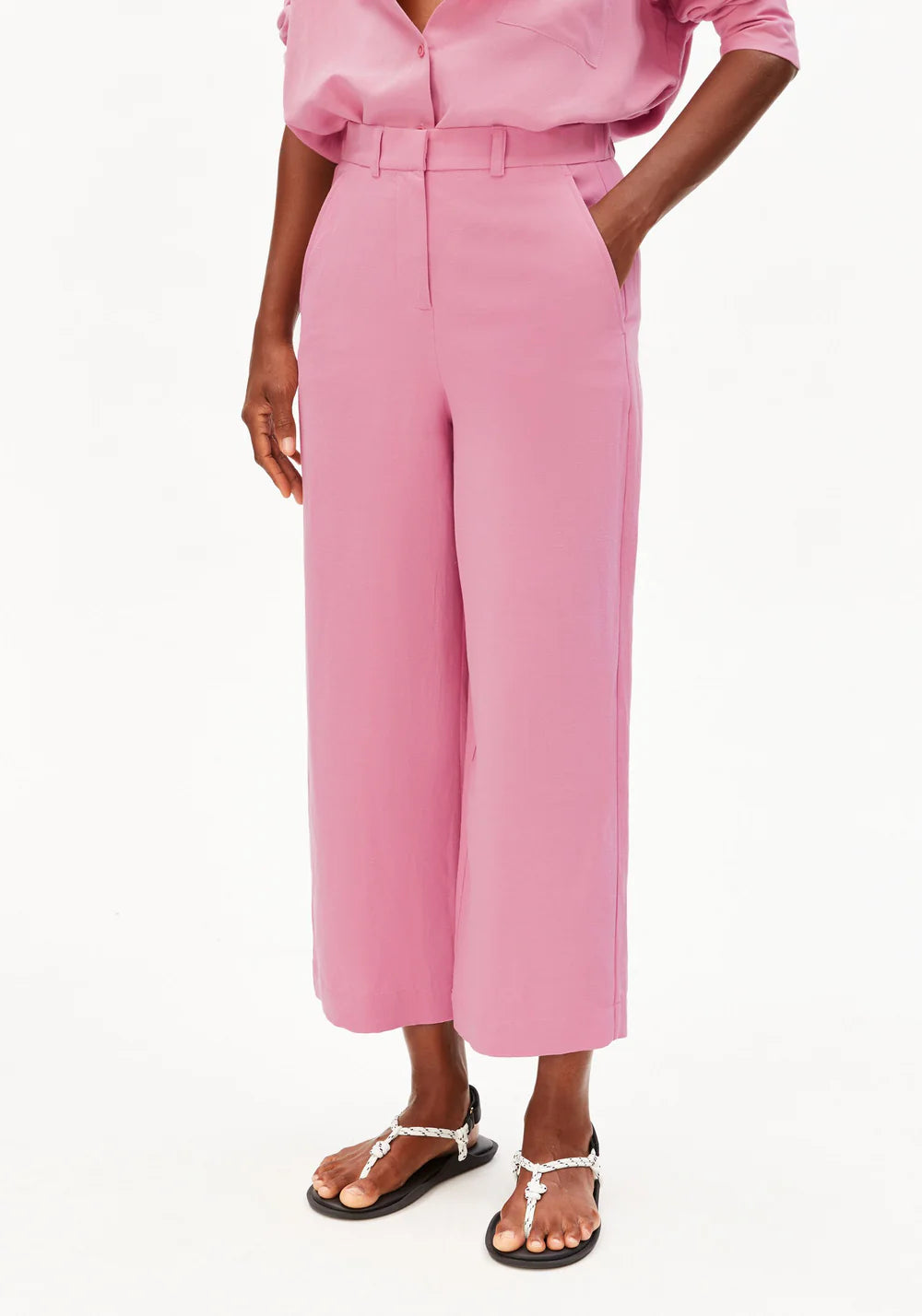 Armedangels - CAARUNUS LINO PANT washed berry - WERTE FREUNDE