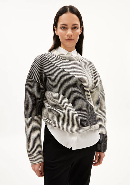 Armedangels - MAYRAA VANISE Strick Pullover black-off white - WERTE FREUNDE