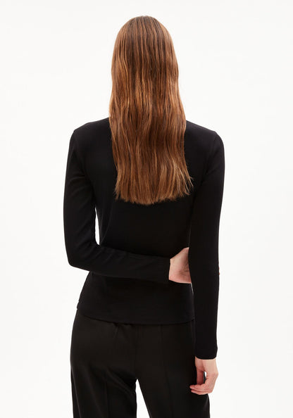 Armedangels - FATIMAARA RIB LONGSLEEVE Jersey Shirts Longsleeve black