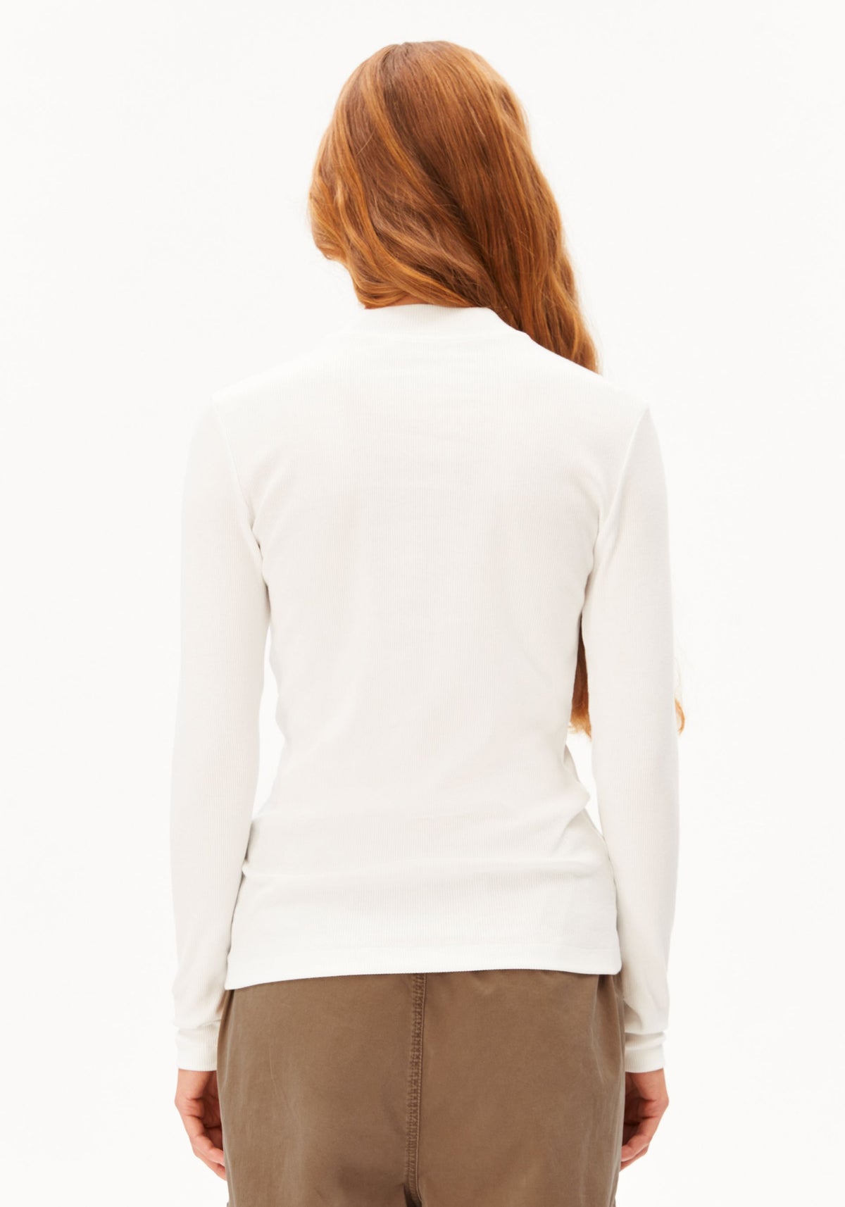 Armedangels - FATIMAARA RIB LONGSLEEVE Jersey Shirts Longsleeve white