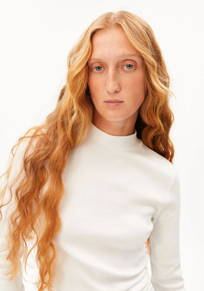 Armedangels - FATIMAARA RIB LONGSLEEVE Jersey Shirts Longsleeve white