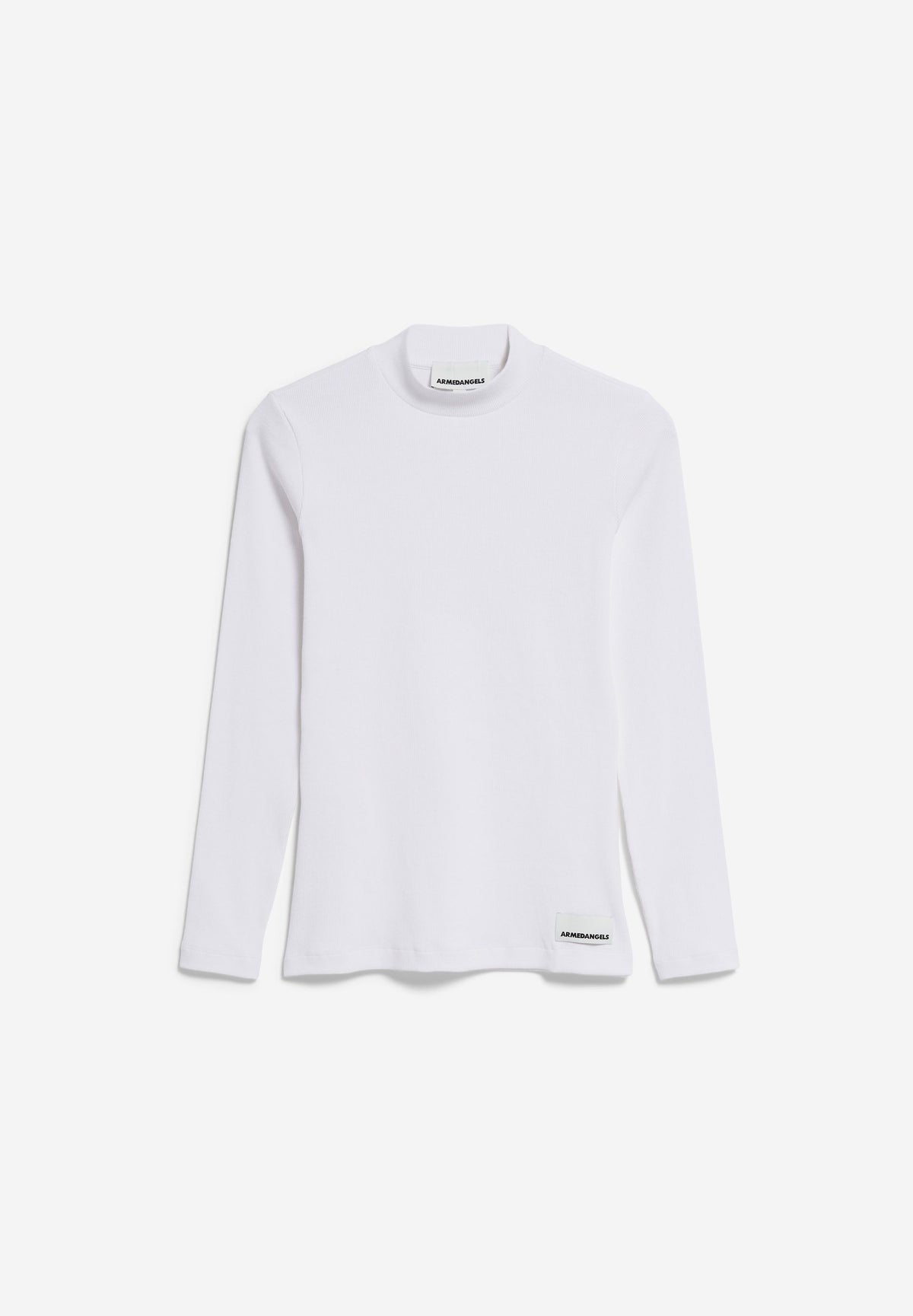 Armedangels - FATIMAARA RIB LONGSLEEVE Jersey Shirts Longsleeve white - WERTE FREUNDE