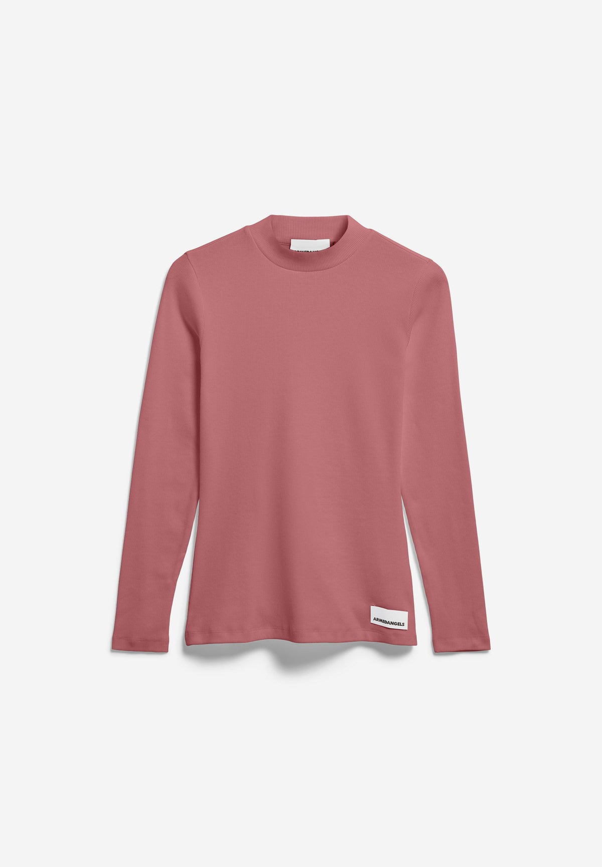 Armedangels - FATIMAARA RIB LONGSLEEVE Jersey Shirts Longsleeve velvet ember - WERTE FREUNDE