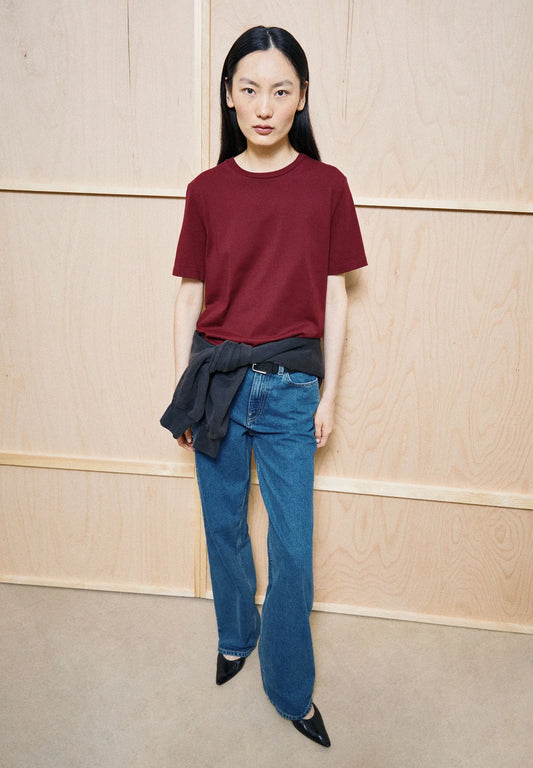 Armedangels - LUALAA T-SHIRT velvet red