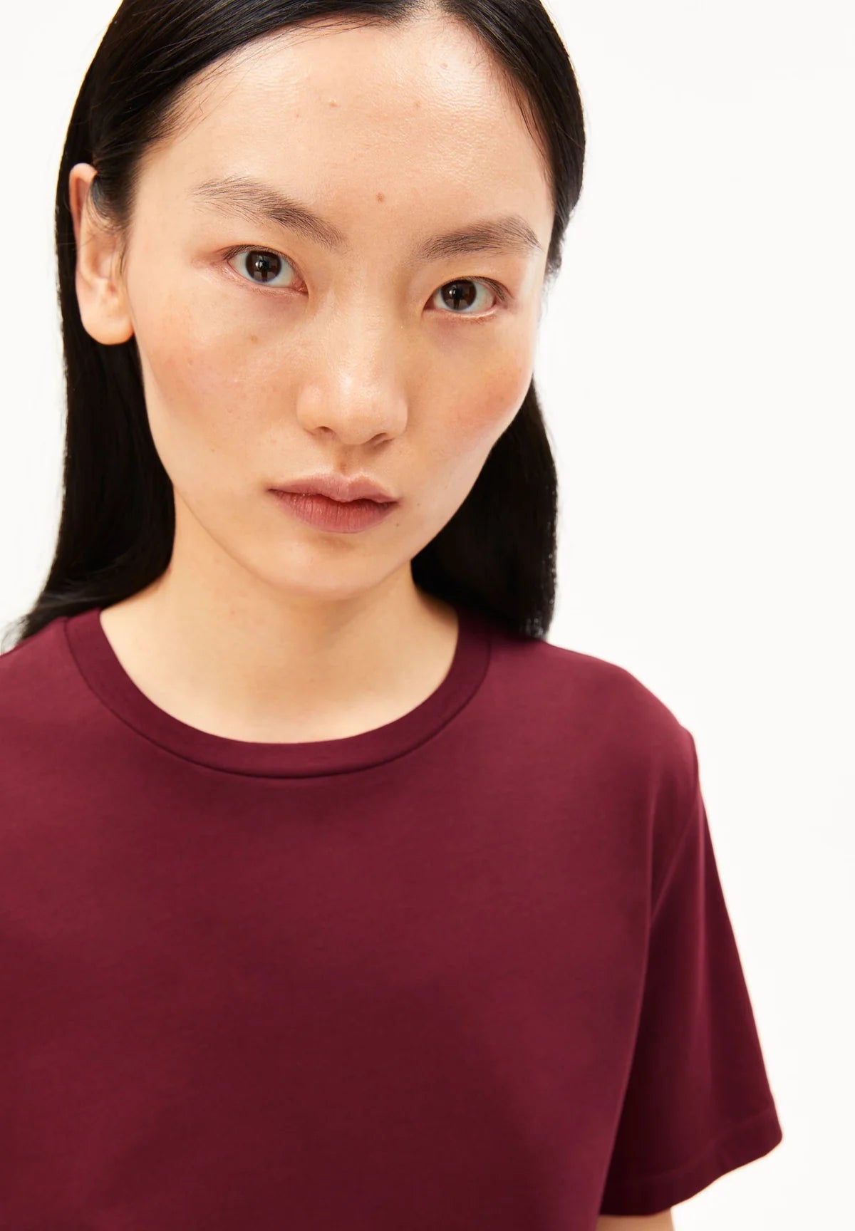 Armedangels - LUALAA T-SHIRT velvet red