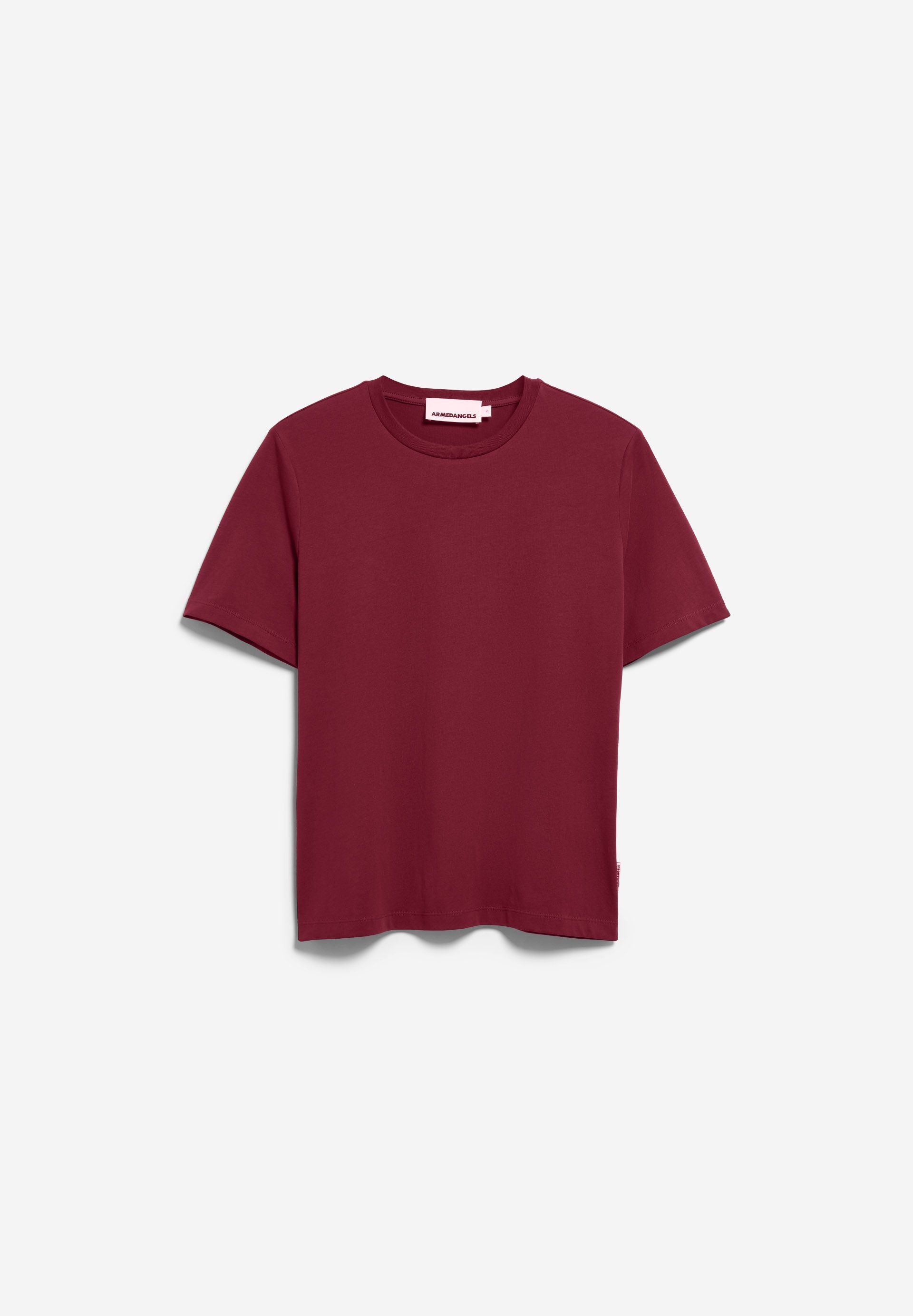 Armedangels - LUALAA T-SHIRT velvet red - WERTE FREUNDE