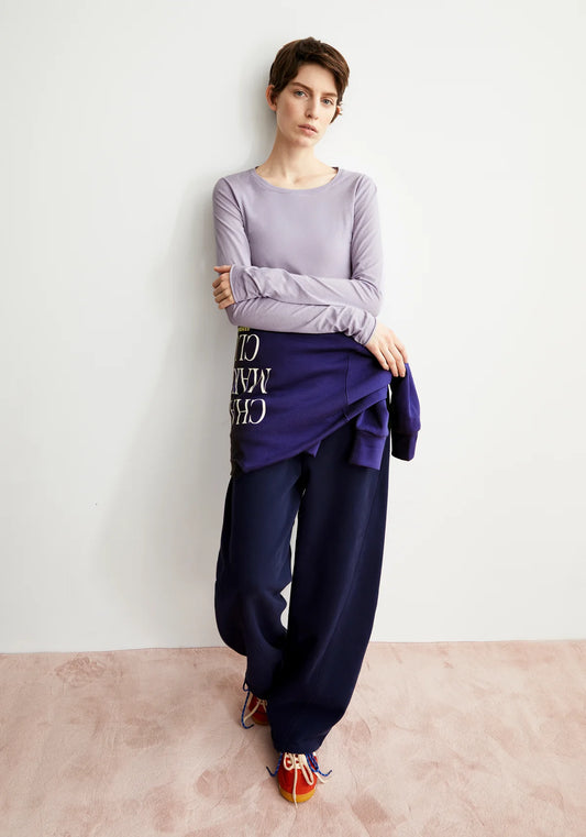 Armedangels - EINIAARA SOFT Jersey Shirts Longsleeve frozen lavender - WERTE FREUNDE