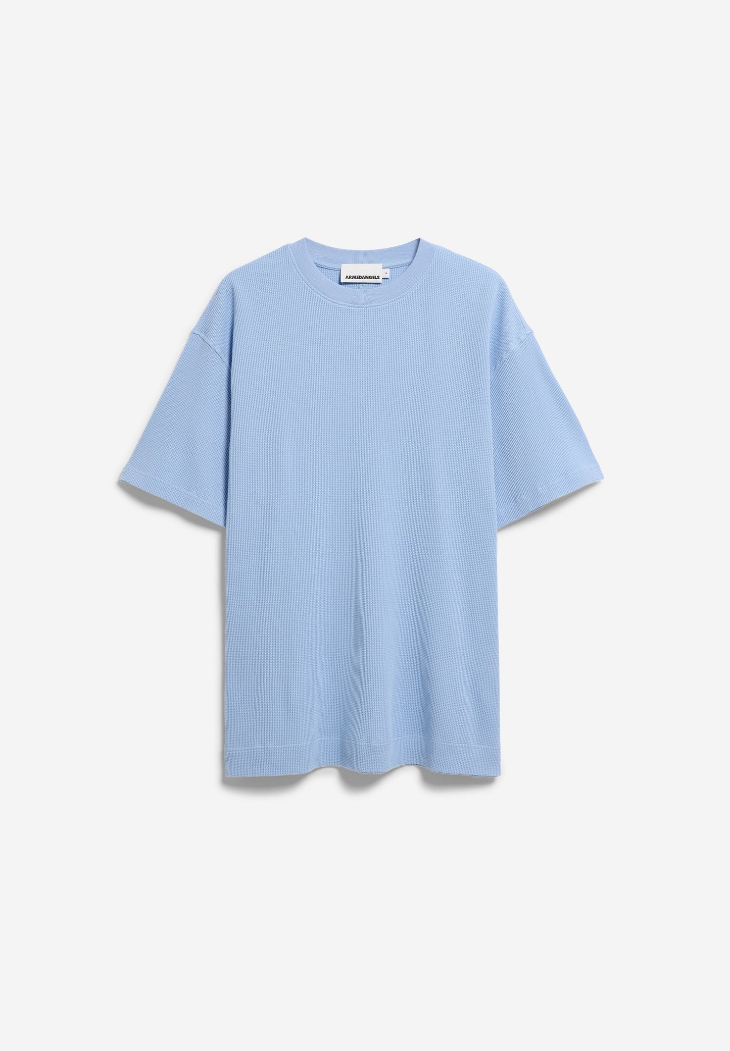 Armedangels - MAARKOS WAFFLE T-SHIRT wedgwood - WERTE FREUNDE