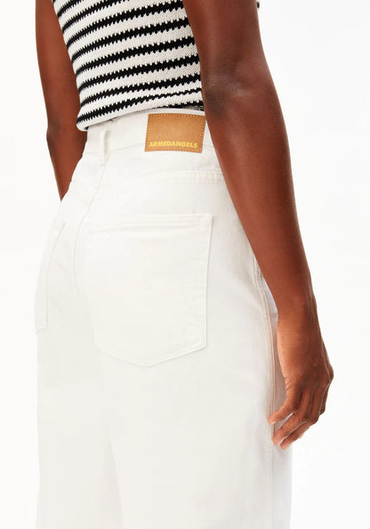 Armedangels - BAARLY HIGH WAIST BARREL JEAN white - WERTE FREUNDE