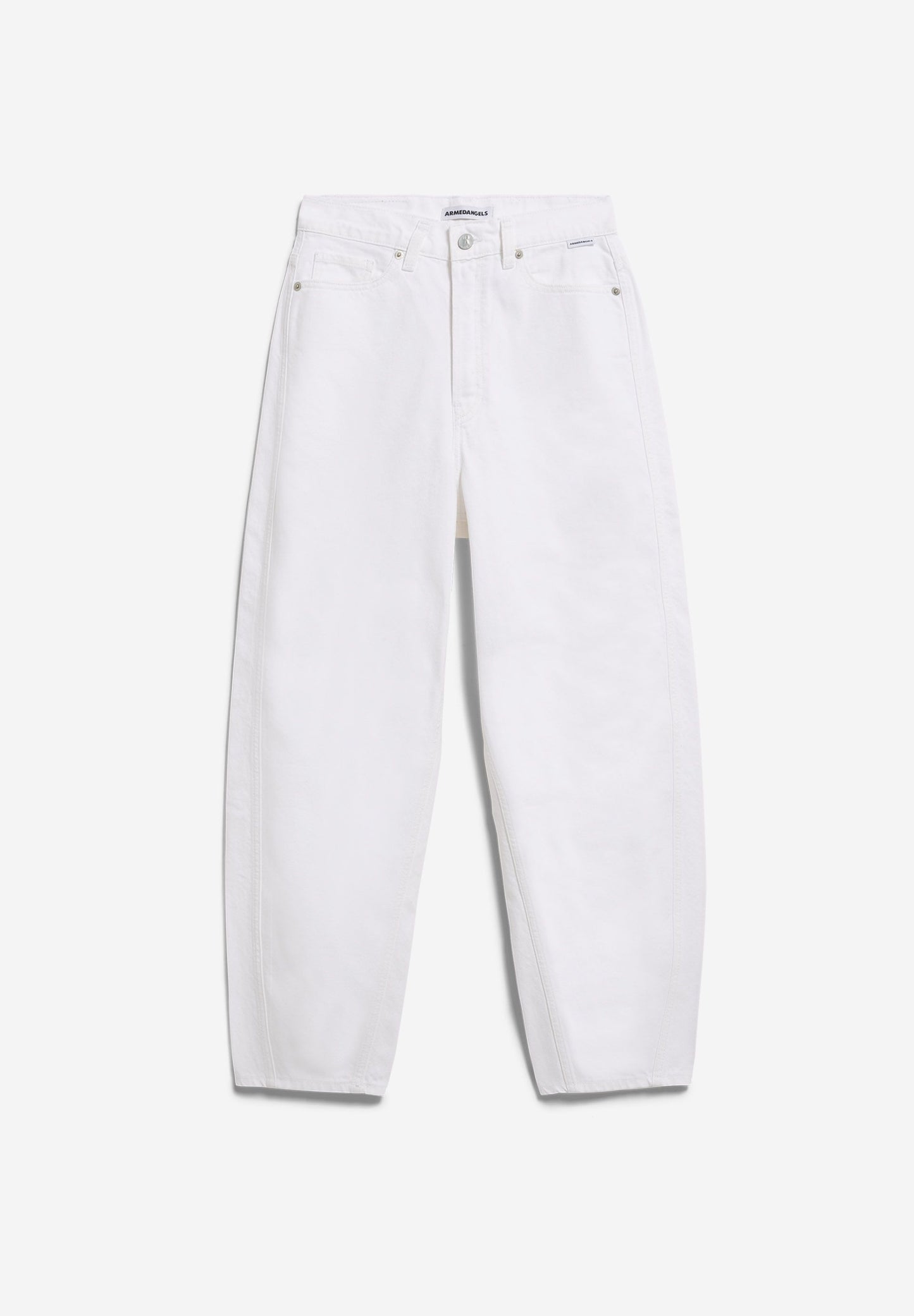 Armedangels - BAARLY HIGH WAIST BARREL JEAN white - WERTE FREUNDE