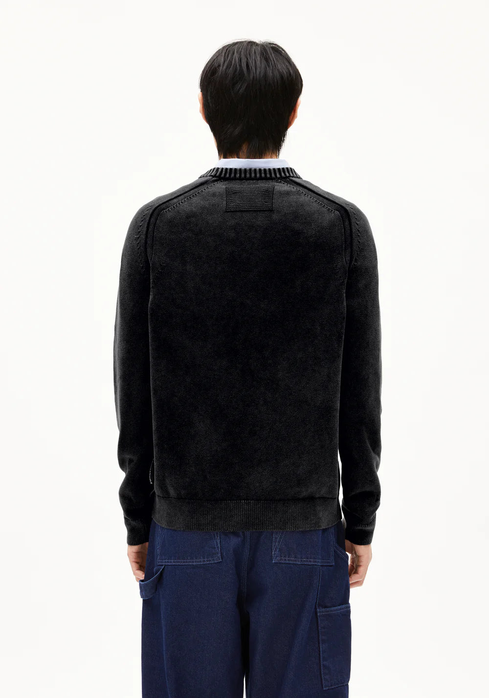 Armedangels - VAANJO GMT DYE Strick Pullover black - WERTE FREUNDE