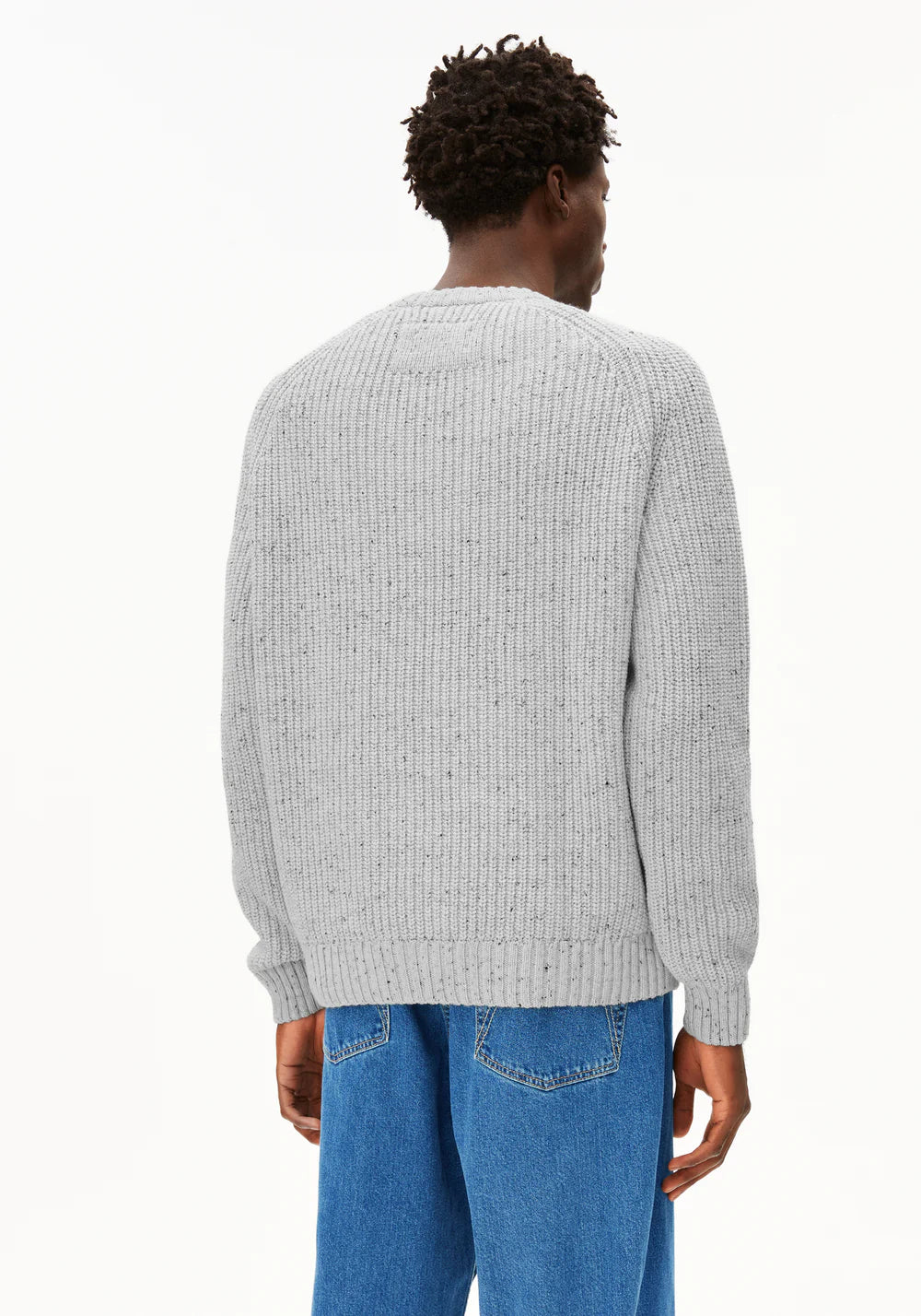 Armedangels - KIAANO TWEED Strick Pullover oatmilk-black tweed - WERTE FREUNDE