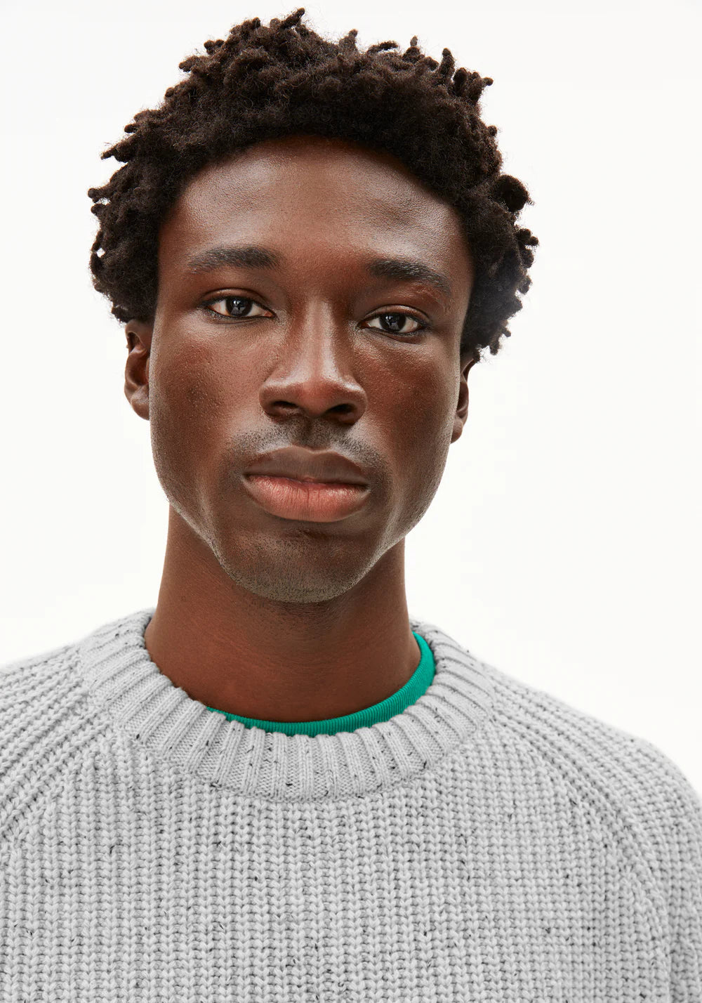 Armedangels - KIAANO TWEED Strick Pullover oatmilk-black tweed - WERTE FREUNDE