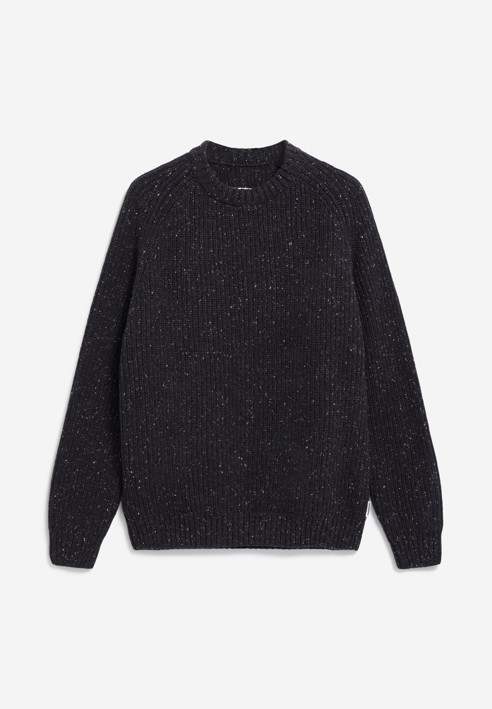 Armedangels - KIAANO TWEED Strick Pullover black-oatmilk tweed - WERTE FREUNDE
