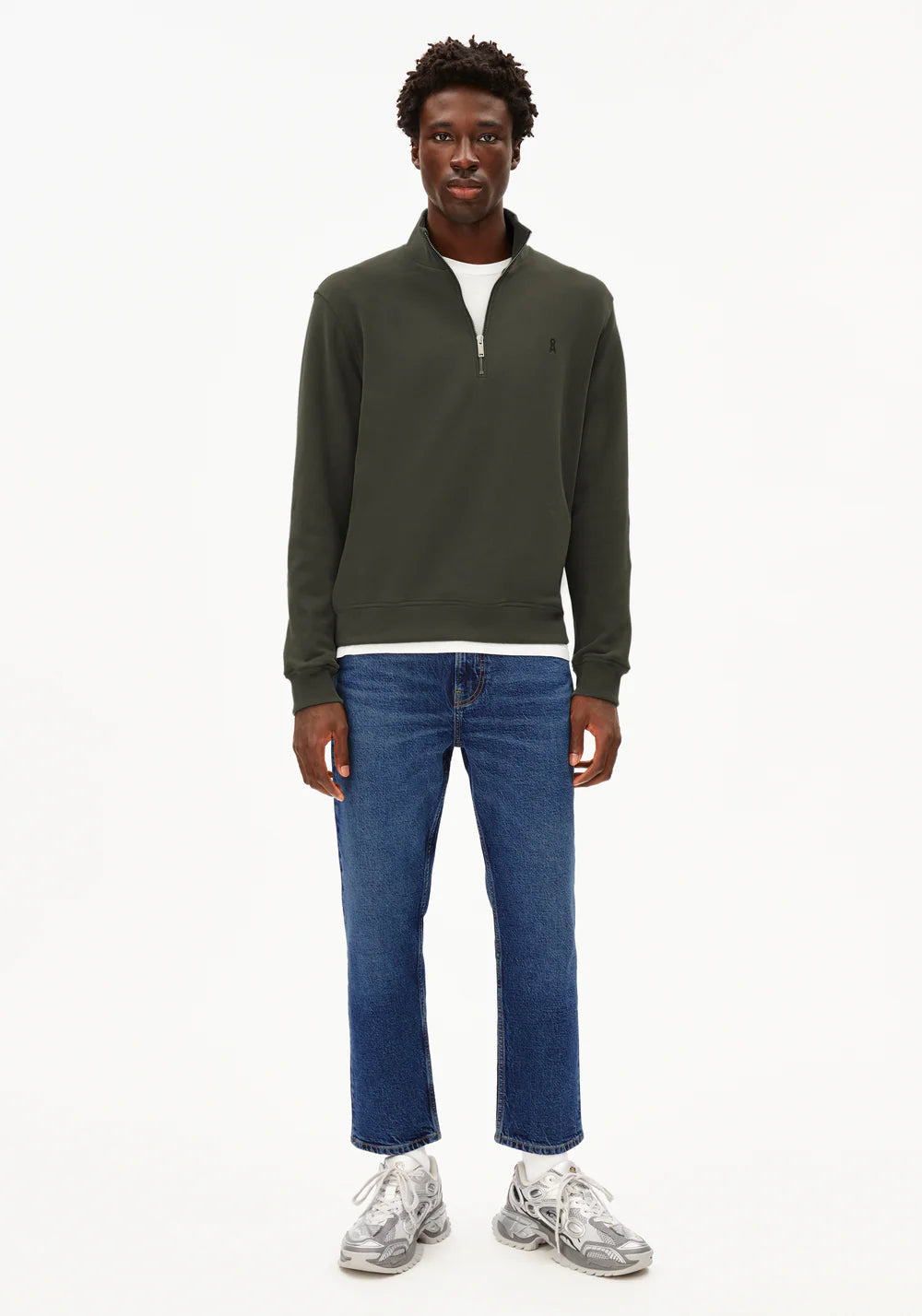 Armedangels - WAARLO FLEECE Sweatshirts forest pine - WERTE FREUNDE