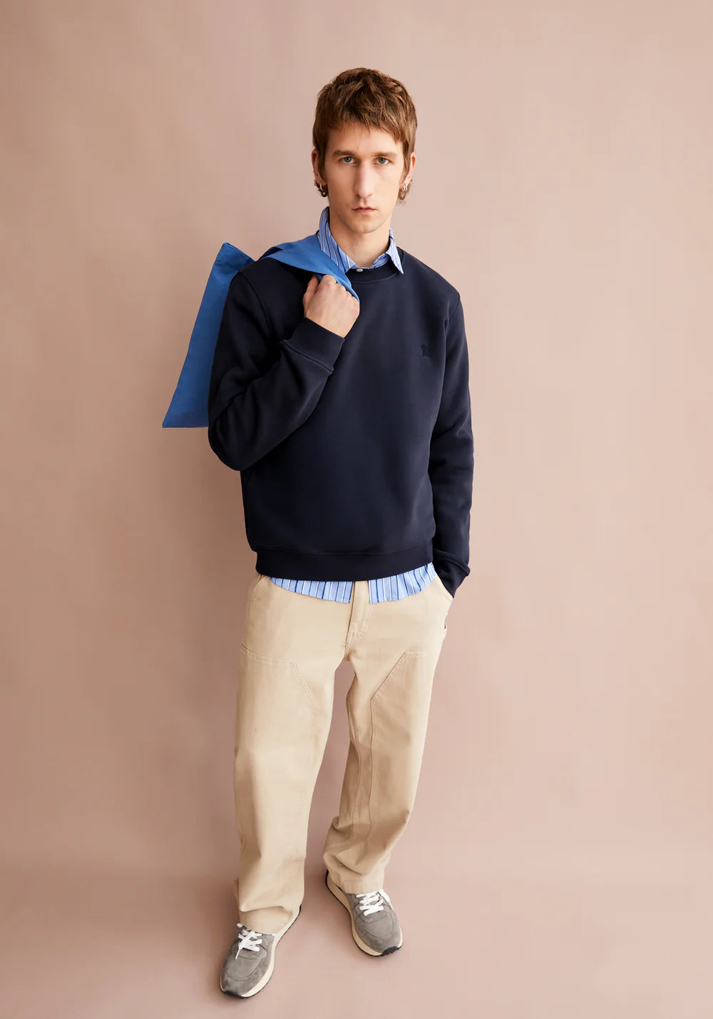 Armedangels - BAARO FLEECE Sweatshirts night sky - WERTE FREUNDE