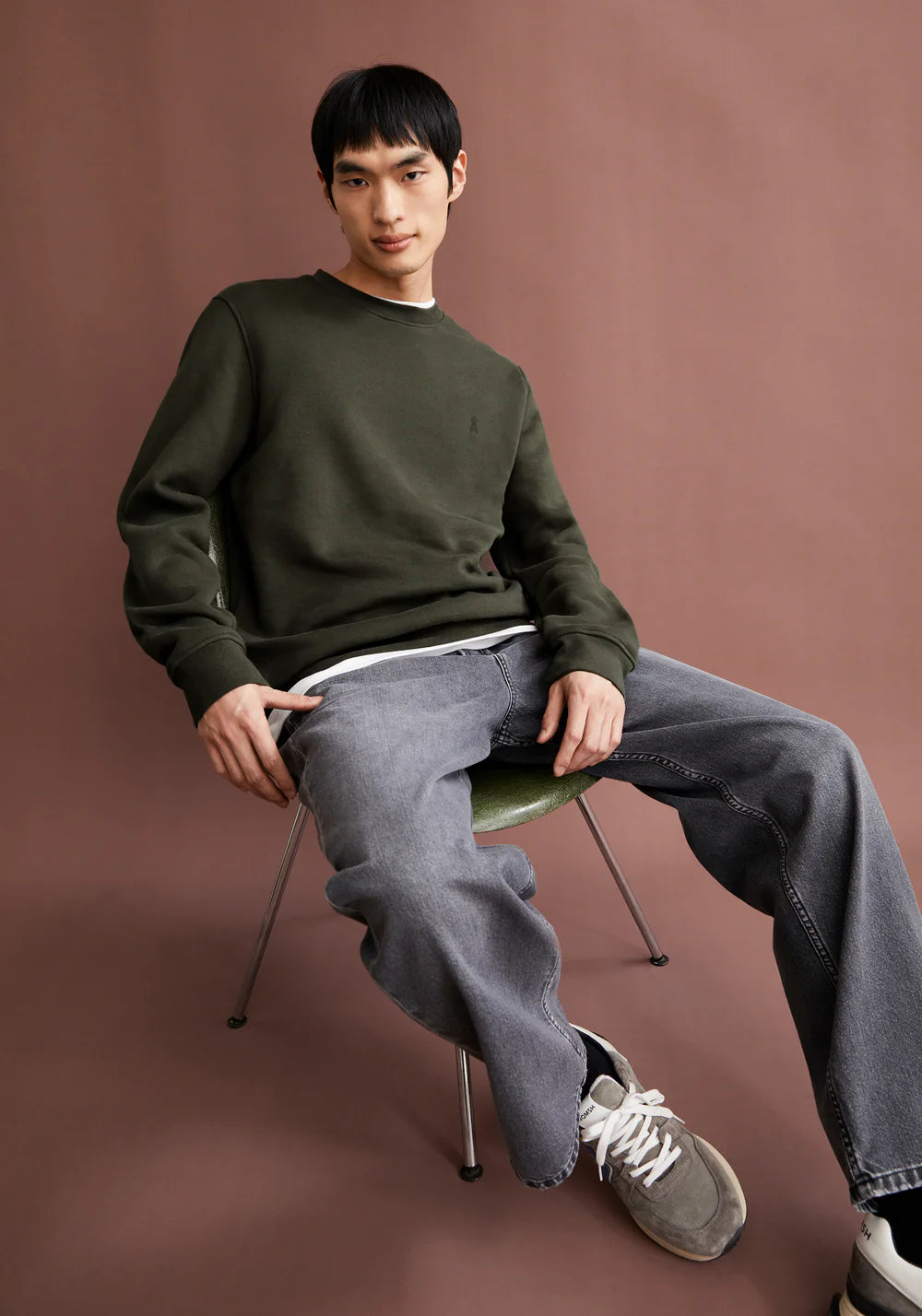 Armedangels - BAARO FLEECE Sweatshirts forest pine - WERTE FREUNDE