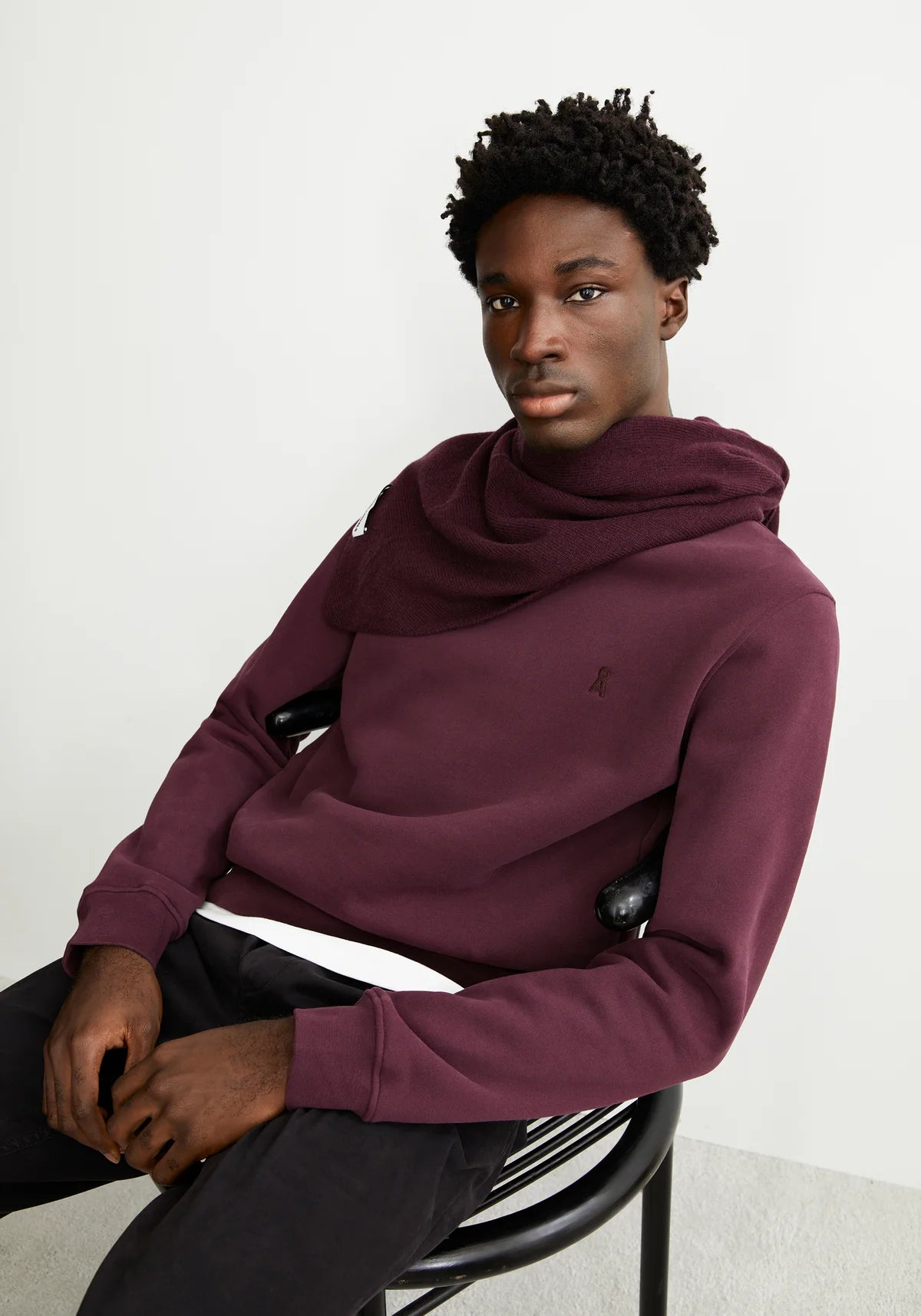 Armedangels - BAARO FLEECE Sweatshirts dark cranberry - WERTE FREUNDE