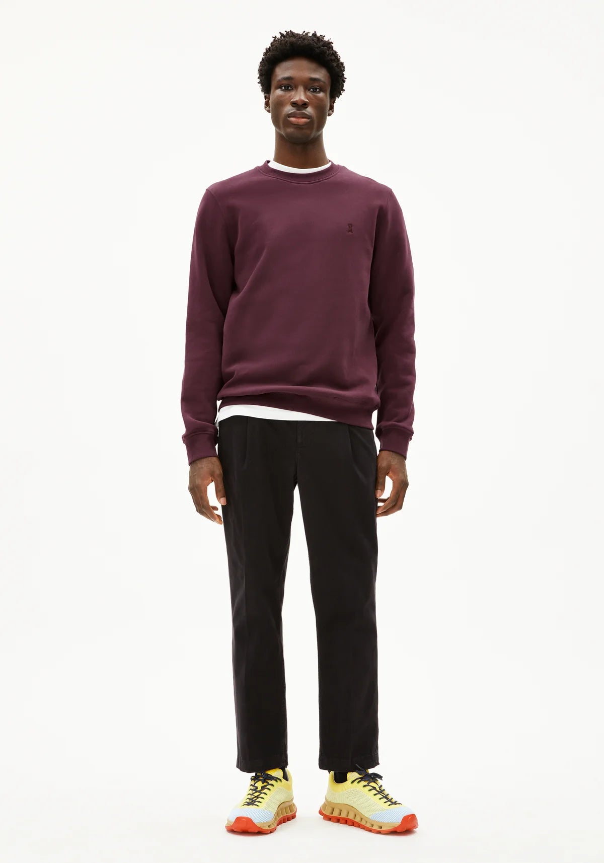 Armedangels - BAARO FLEECE Sweatshirts dark cranberry - WERTE FREUNDE