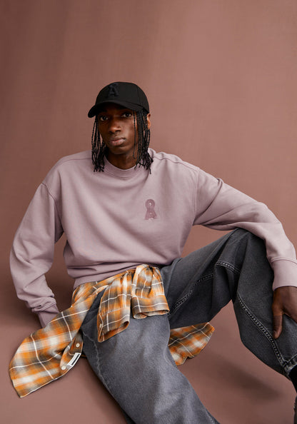 Armedangels - ICONIC Å EMAAL GMT DYE Sweatshirts light grape washed - WERTE FREUNDE