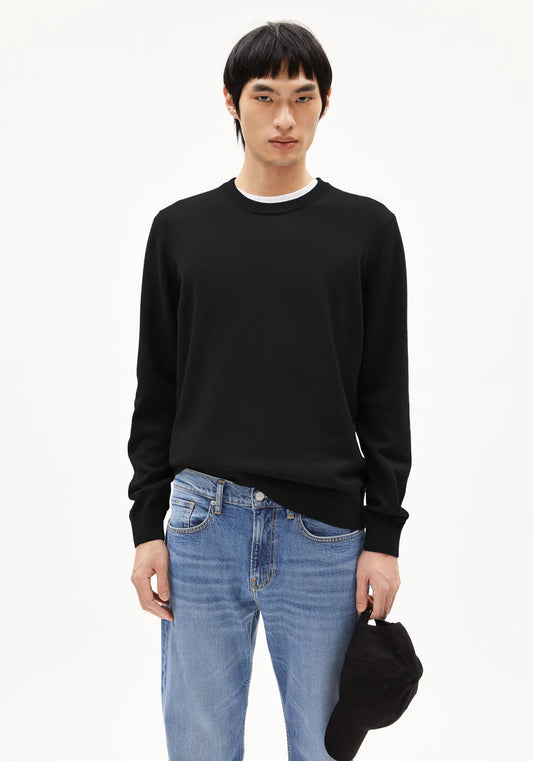 Armedangels - LOUKAA STRICKPULLOVER black - WERTE FREUNDE