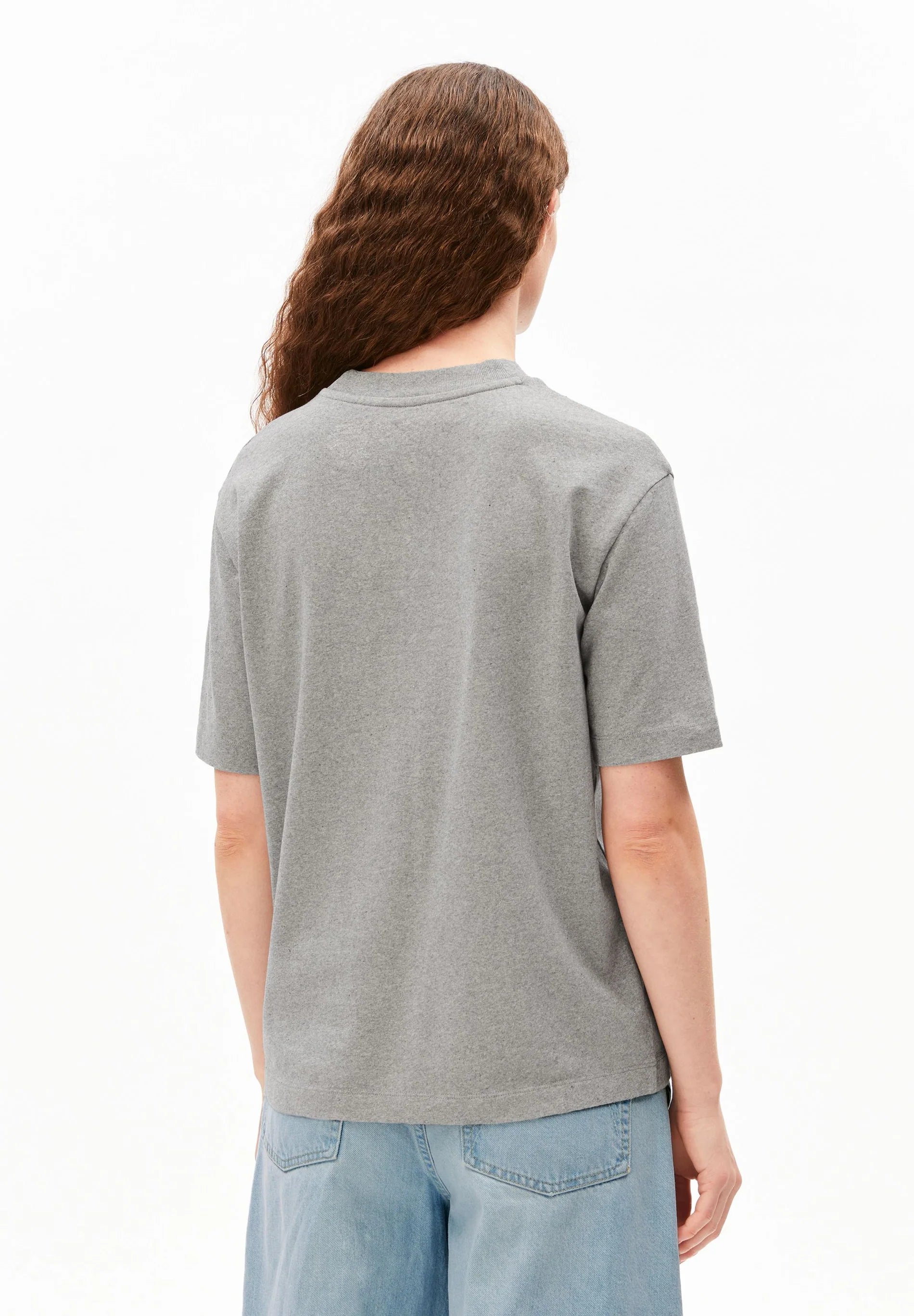 Armedangels - ICONIC Å TARJAA T-SHIRT silver melange - WERTE FREUNDE