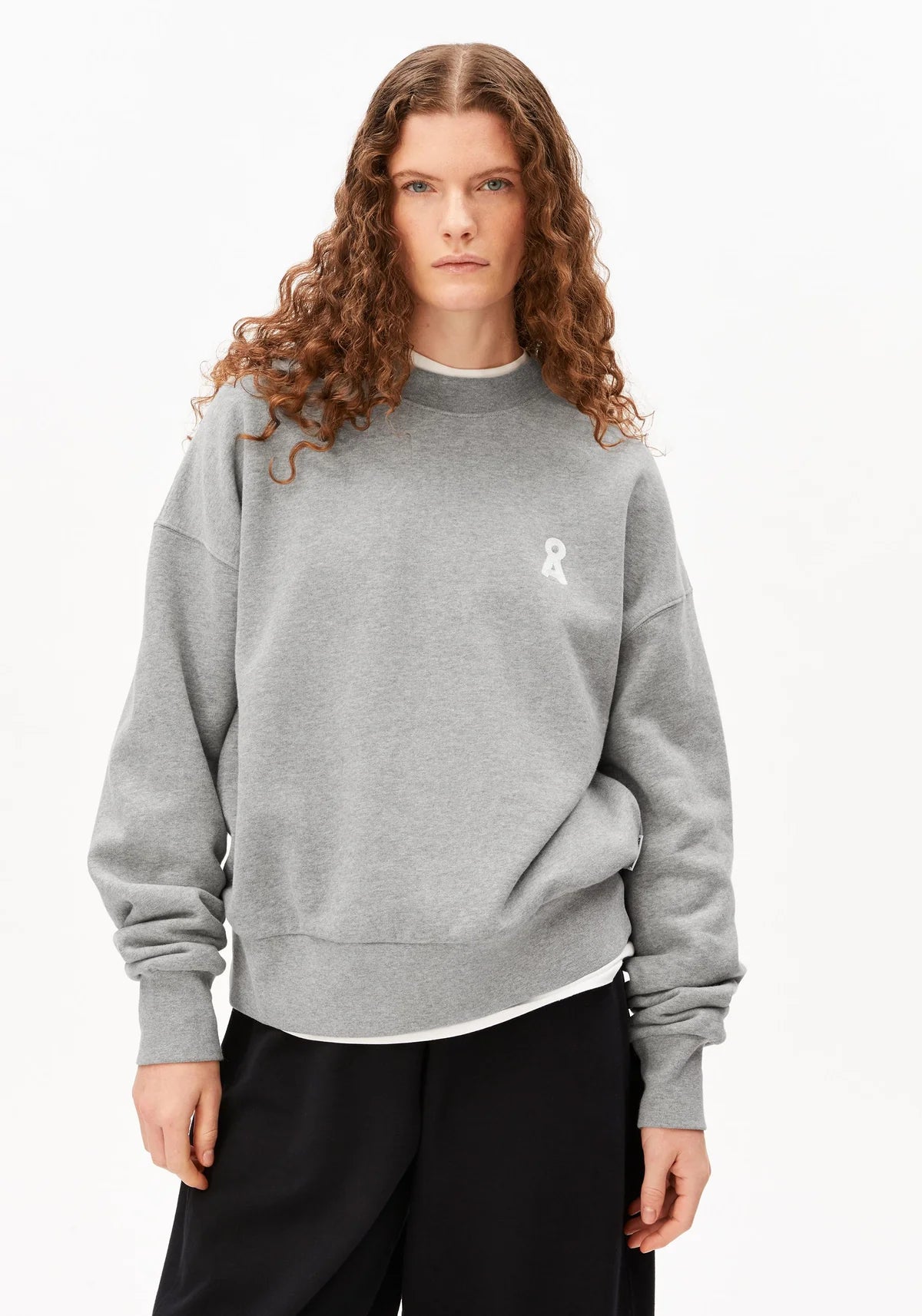 Armedangels - ICONIC Å ALIZAA SWEATSHIRT silver melange - WERTE FREUNDE