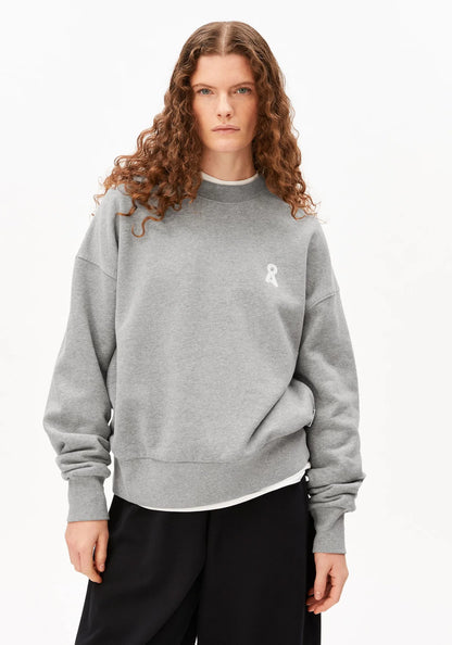 Armedangels - ICONIC Å ALIZAA SWEATSHIRT silver melange - WERTE FREUNDE