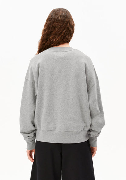 Armedangels - ICONIC Å ALIZAA SWEATSHIRT silver melange - WERTE FREUNDE