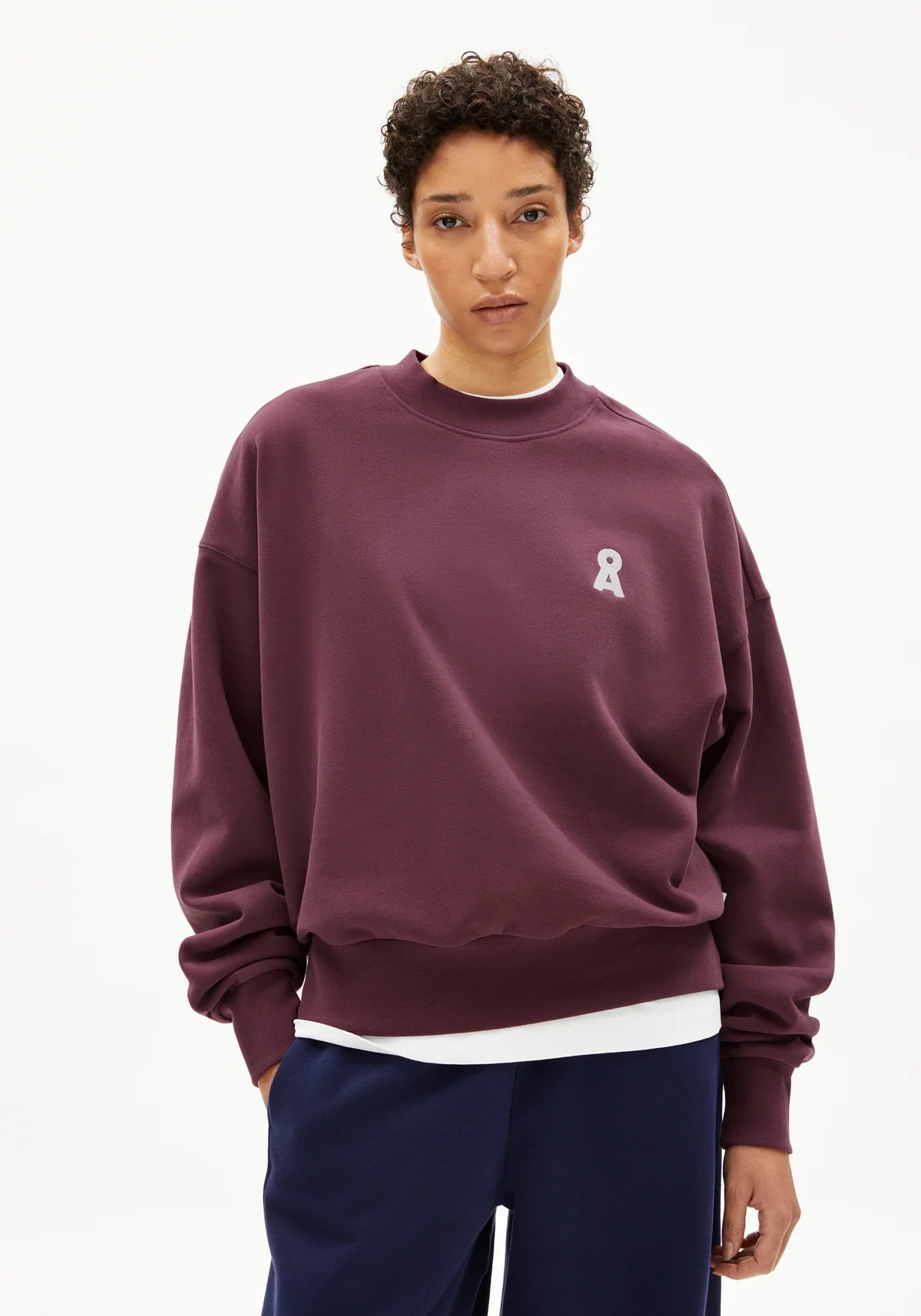 Armedangels - ICONIC Å ALIZAA Sweatshirts dark cranberry - WERTE FREUNDE