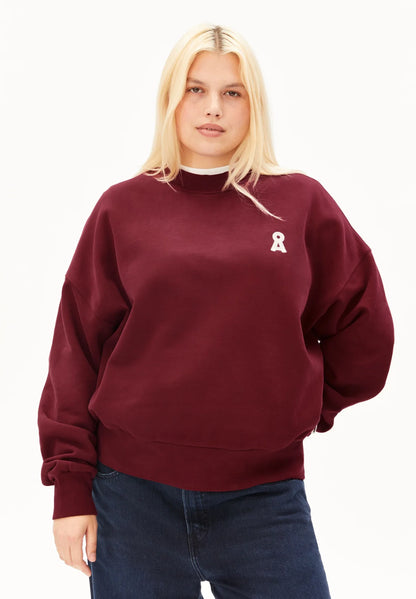Armedangels - ICONIC Å ALIZAA SWEAT velvet red