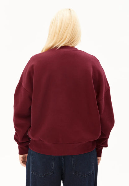 Armedangels - ICONIC Å ALIZAA SWEAT velvet red