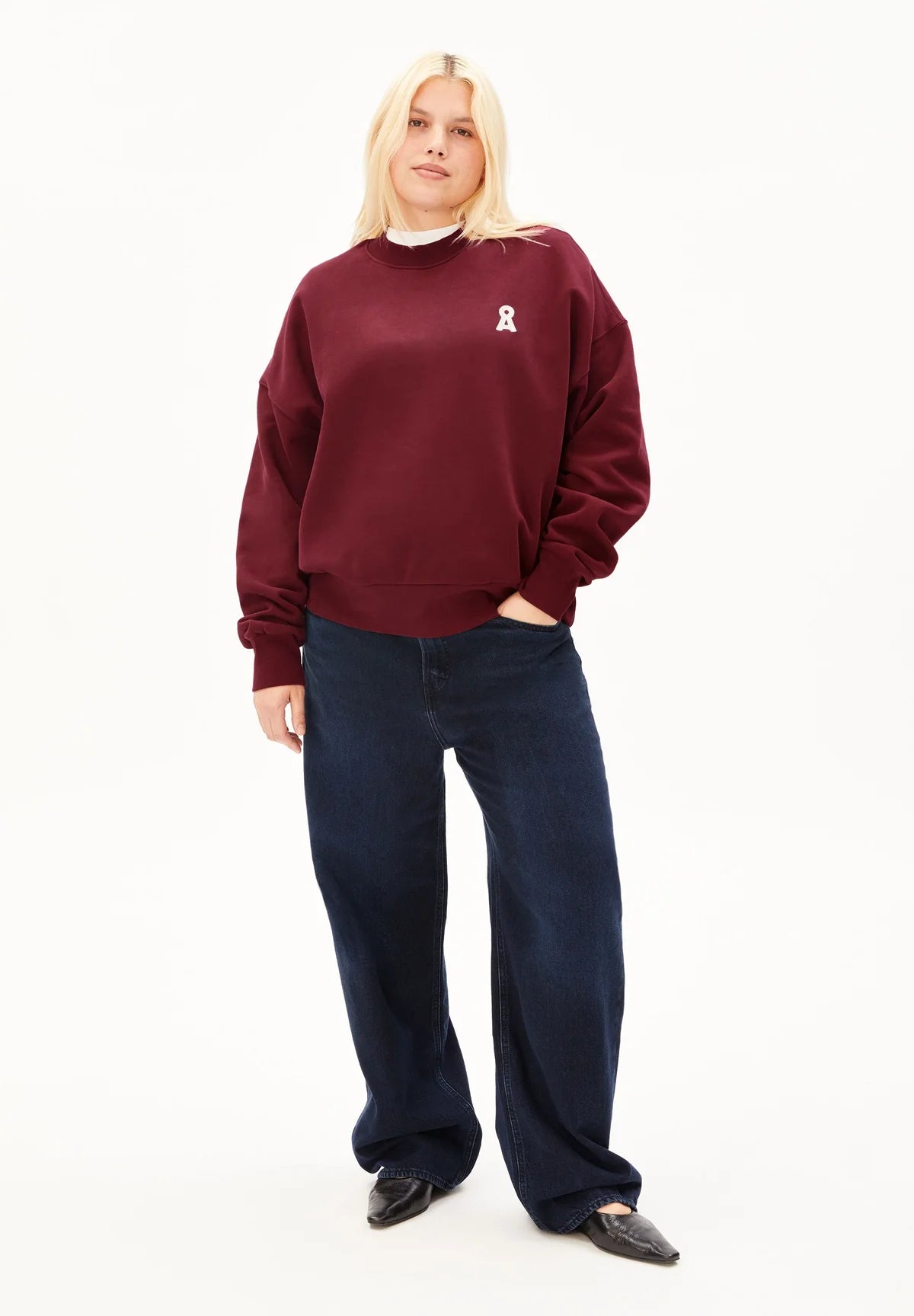 Armedangels - ICONIC Å ALIZAA SWEAT velvet red