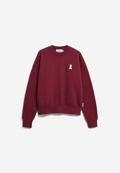 Armedangels - ICONIC Å ALIZAA SWEAT velvet red - WERTE FREUNDE